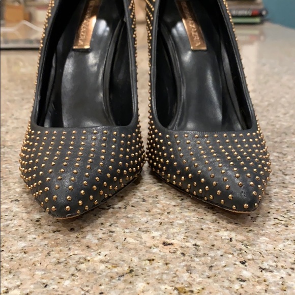 BCBG Max Azria Black heels with gold studs - Picture 2 of 14